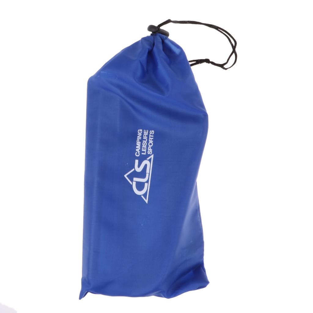 Ultralight Outdoor Folding Stool Fishing Camping Chair 27x25x23cm Blue