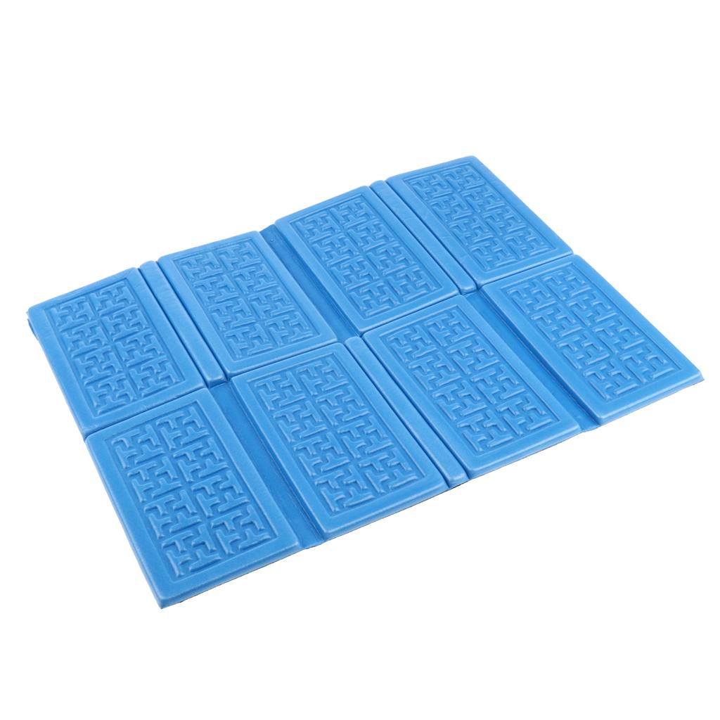 Collapsible Foldable Seat Cushion XPE Foam Mat Camping Waterproof Pad Blue