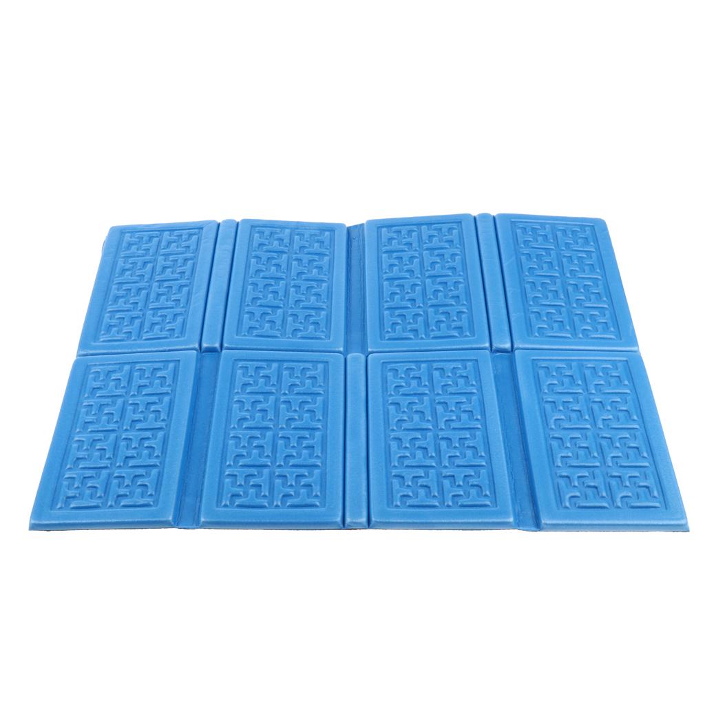 Collapsible Foldable Seat Cushion XPE Foam Mat Camping Waterproof Pad Blue