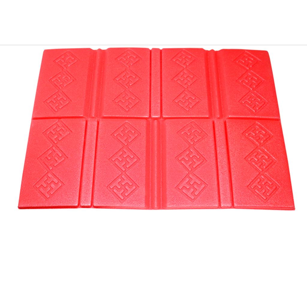 Collapsible Foldable Seat Cushion XPE Foam Mat Camping Waterproof Pad Red