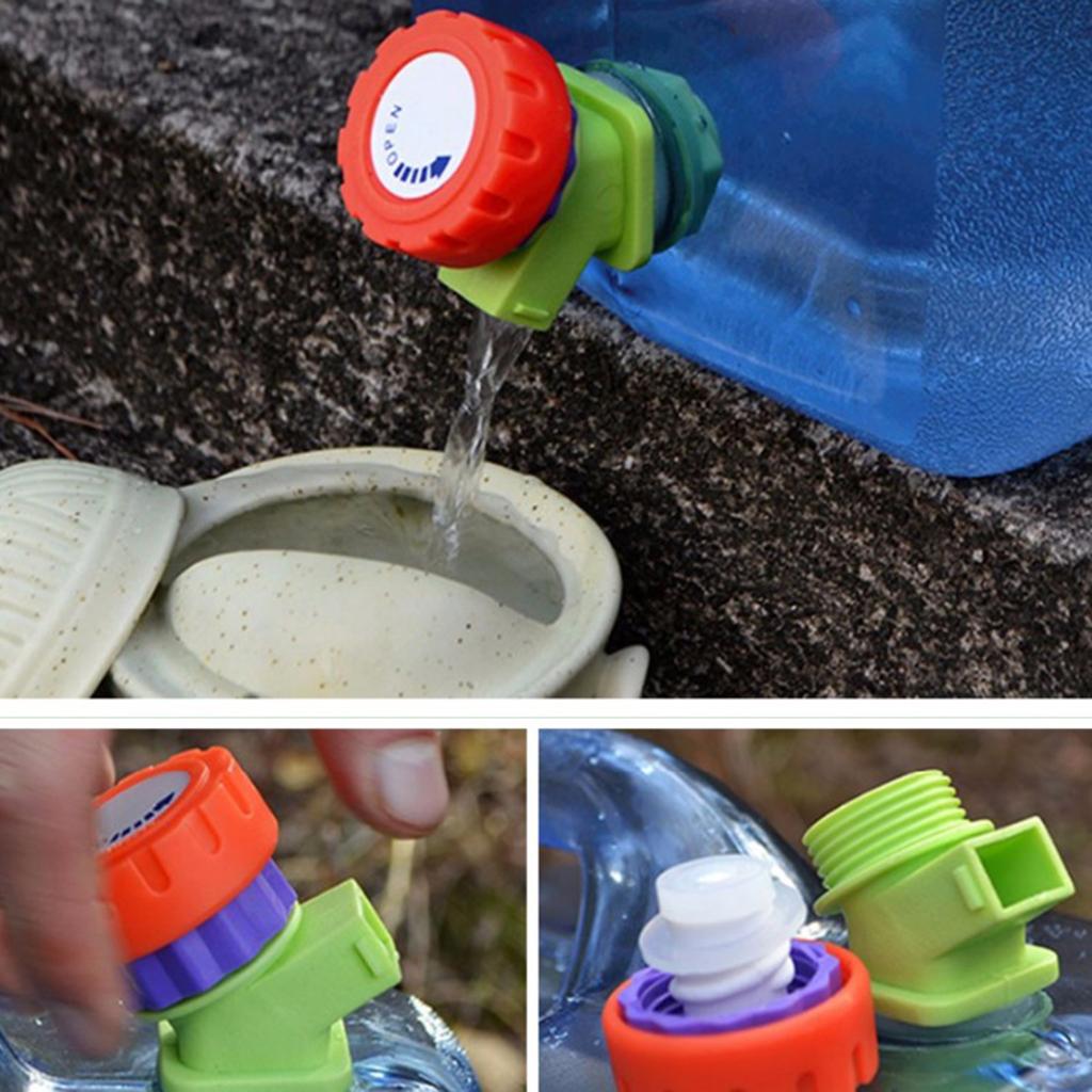 12L Outdoor Camping Car Water Carrier Canister Storage Container Clear Blue