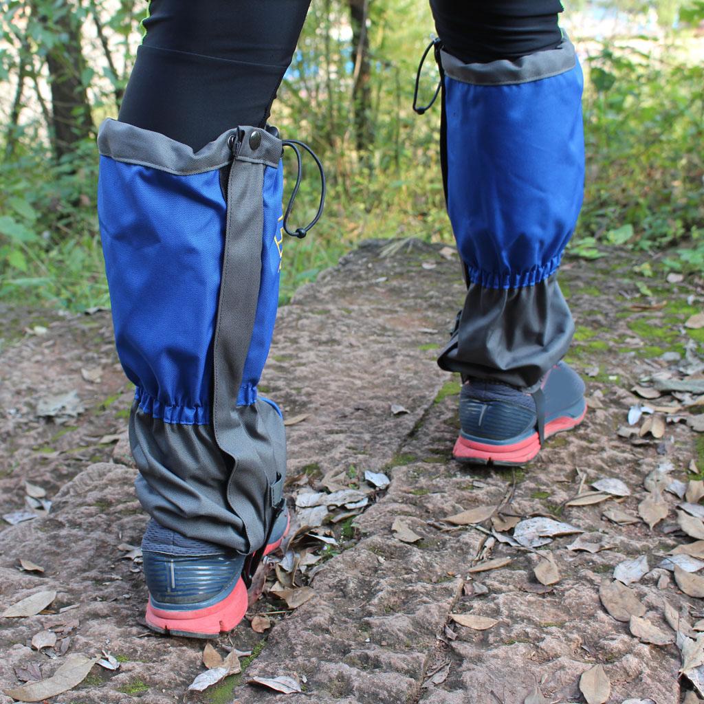 Outdoor Waterproof Snow Ski Legging Gaiters Shoe Boots Cover Climbing Blue