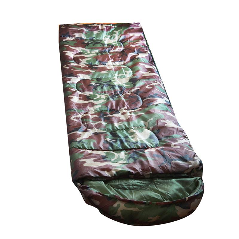 Outdoor Camping Hiking Envelope Single Sleeping Bag With Compression Sack