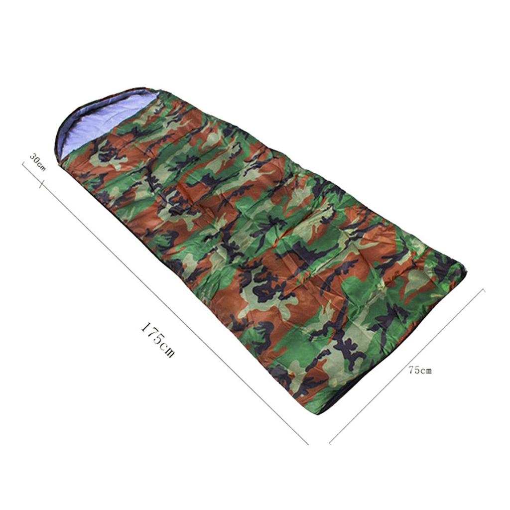 Outdoor Camping Hiking Envelope Single Sleeping Bag With Compression Sack