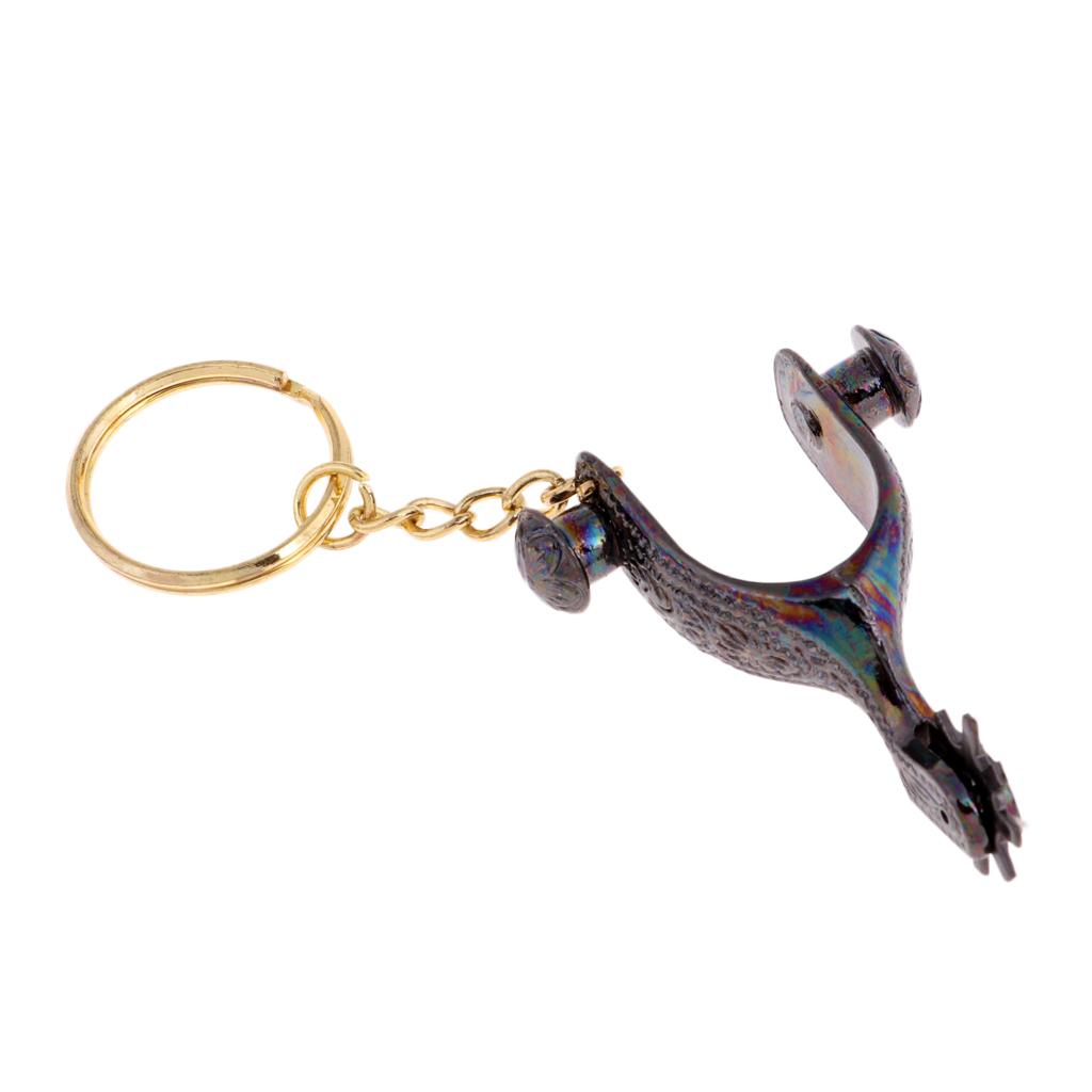 Alloy Decor Keychain Key Buckle Pendant Festival Gift Black