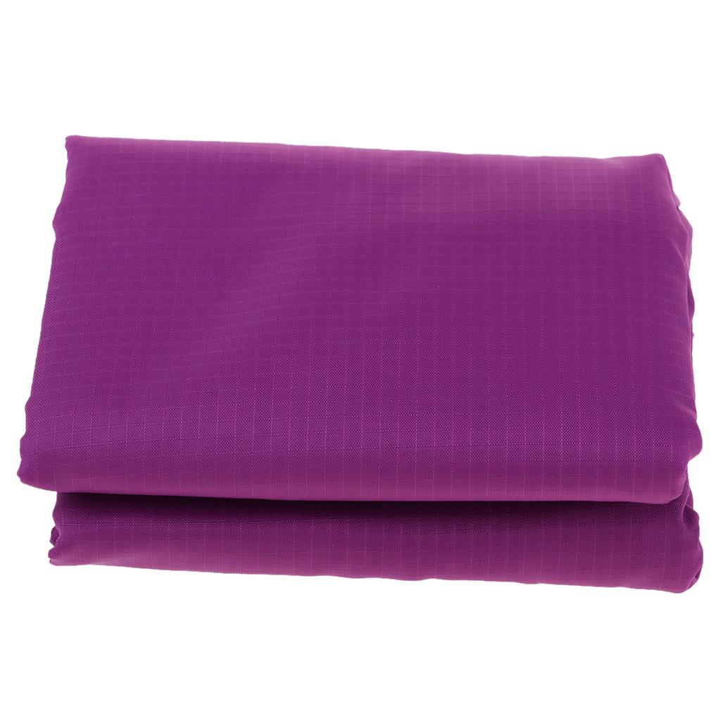 Waterproof Pocket Camping Blanket Mini Folding Handy Picnic Beach Mat Purple