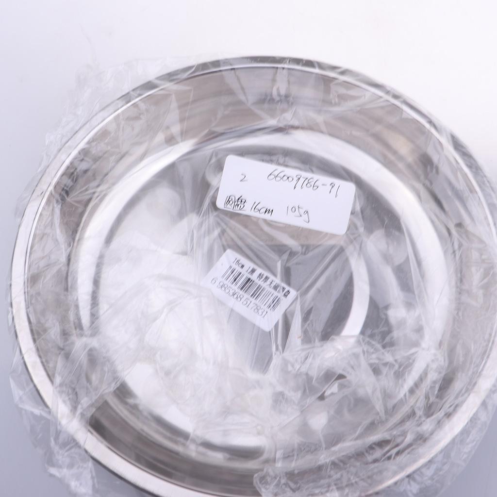 Stainless Steel Plate Dish Outdoor Camping Picnic Food Container 26x3.5cm