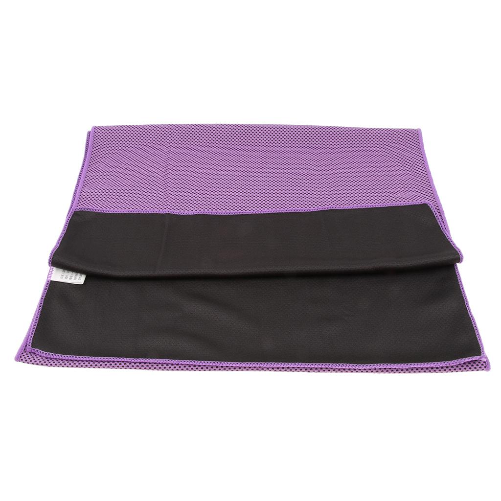 Outdoor Sports Instant Cooling Towel Cool Down Heat Relief Towel Purple