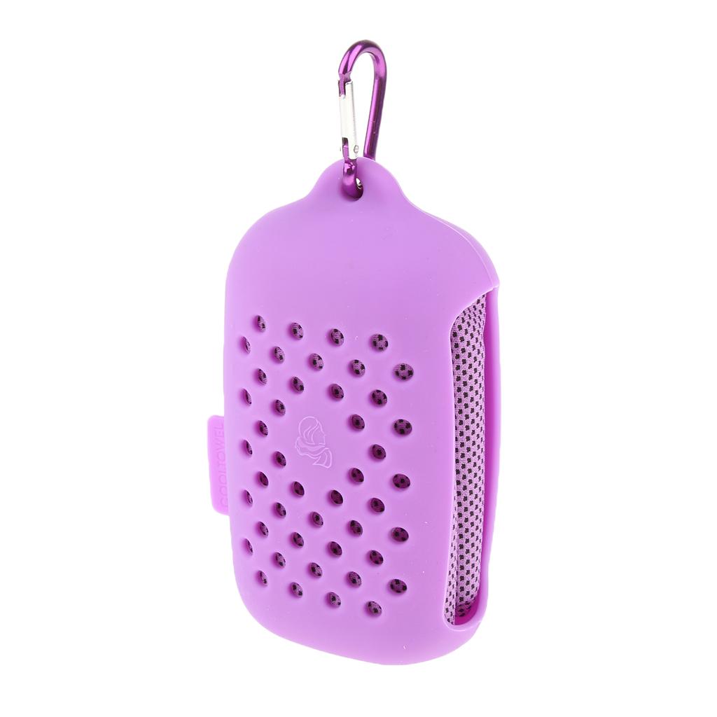 Outdoor Sports Instant Cooling Towel Cool Down Heat Relief Towel Purple