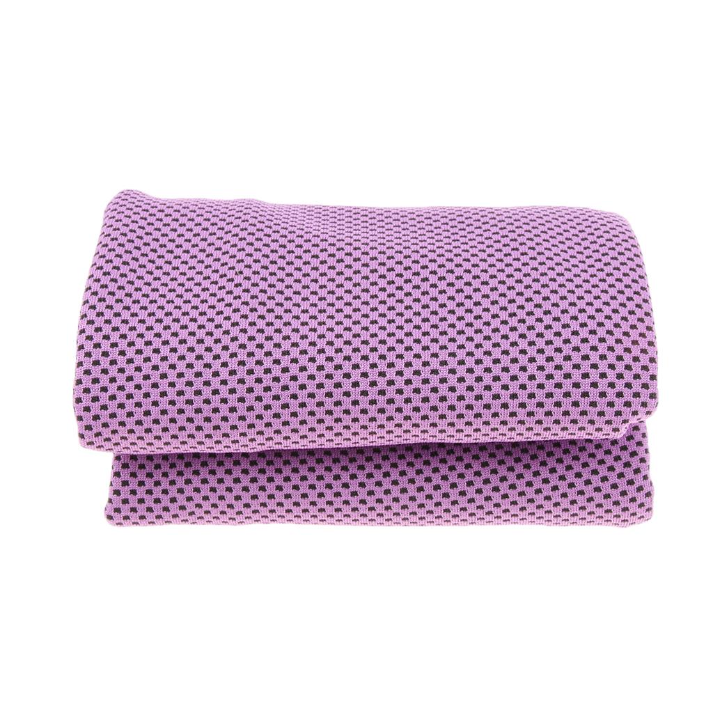 Outdoor Sports Instant Cooling Towel Cool Down Heat Relief Towel Purple