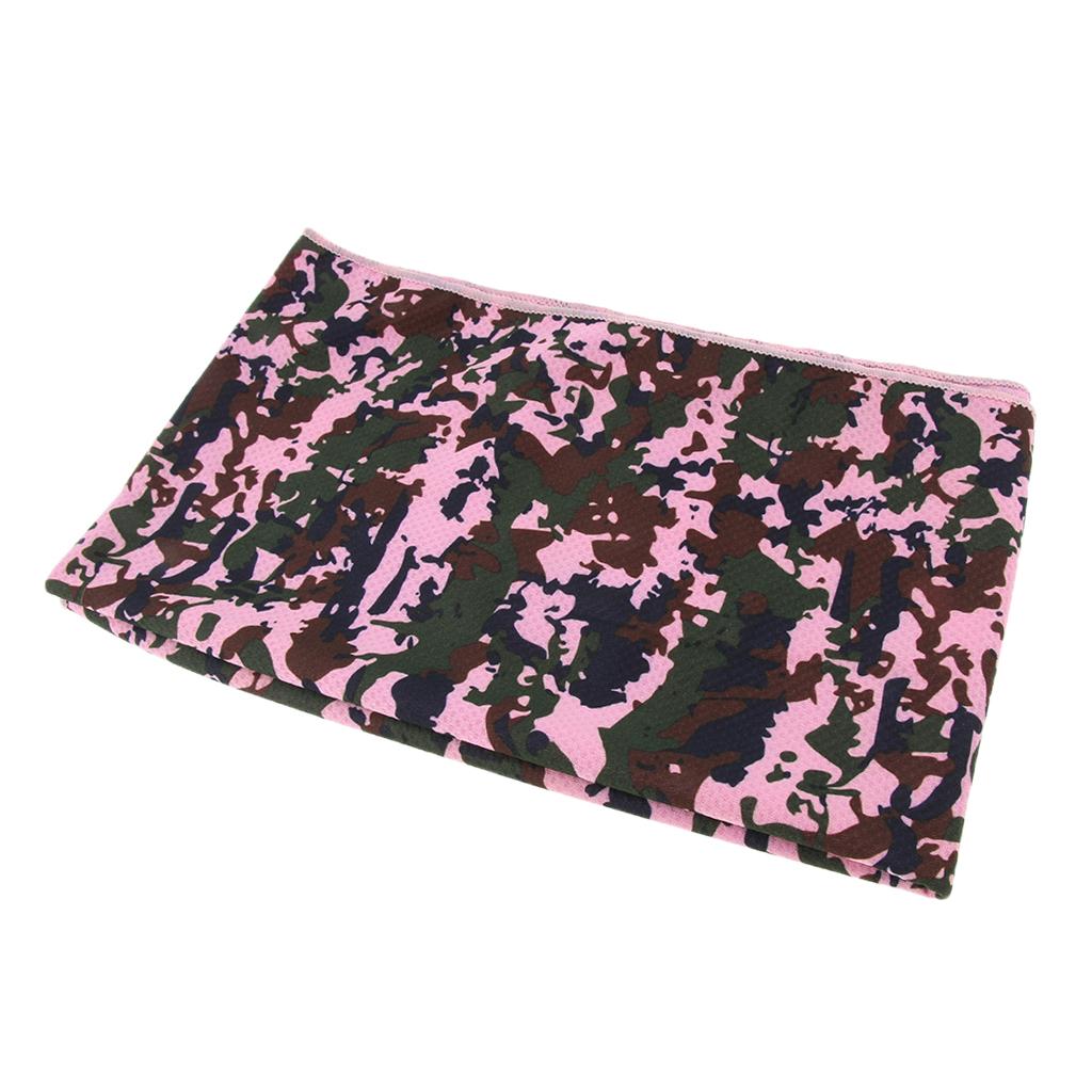 Instant Cooling Towel Reusable Chill Cool for Outdoor Sports pink