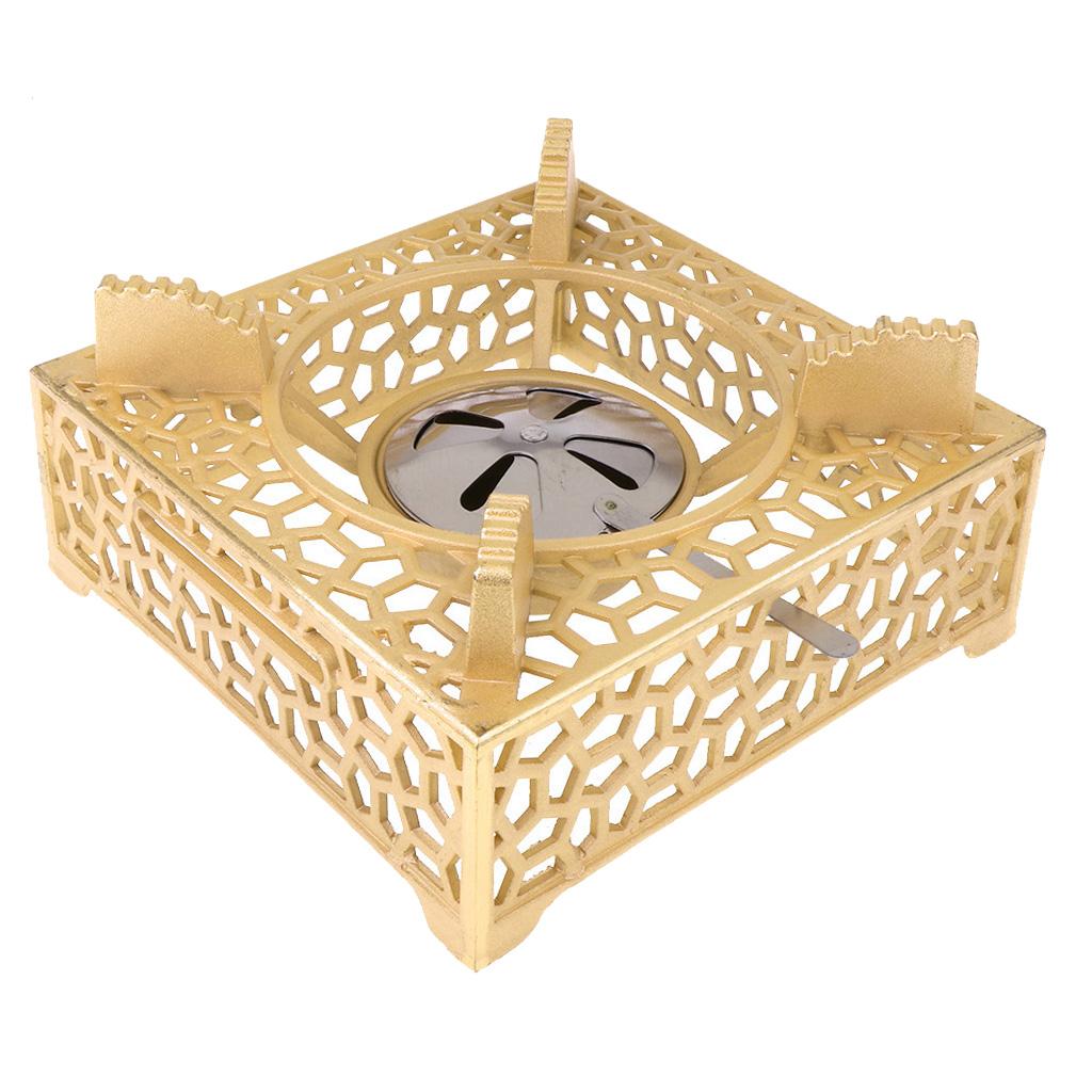 Outdoor Travel Camping Cooking Spirit Burner Alcohol Stove - Square yellow