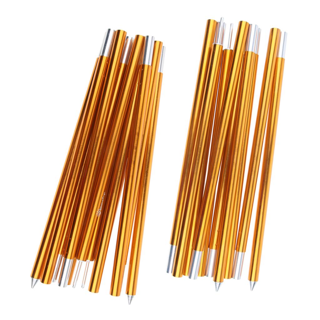 2 Pcs / Set Aluminum Alloy Camping Travel Tent Awning Pole Kit Rod 19mm 2m