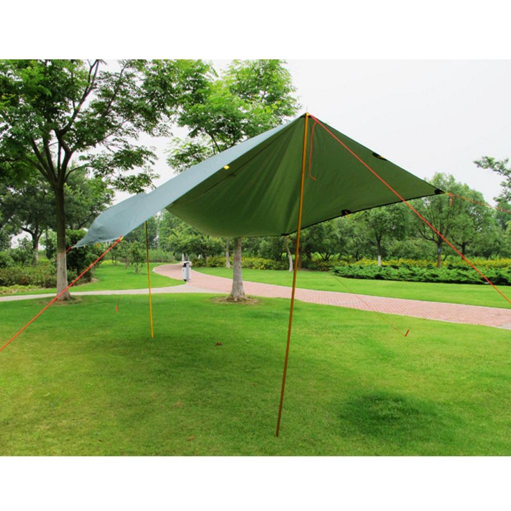 2 Pcs / Set Aluminum Alloy Camping Travel Tent Awning Pole Kit Rod 19mm 2m