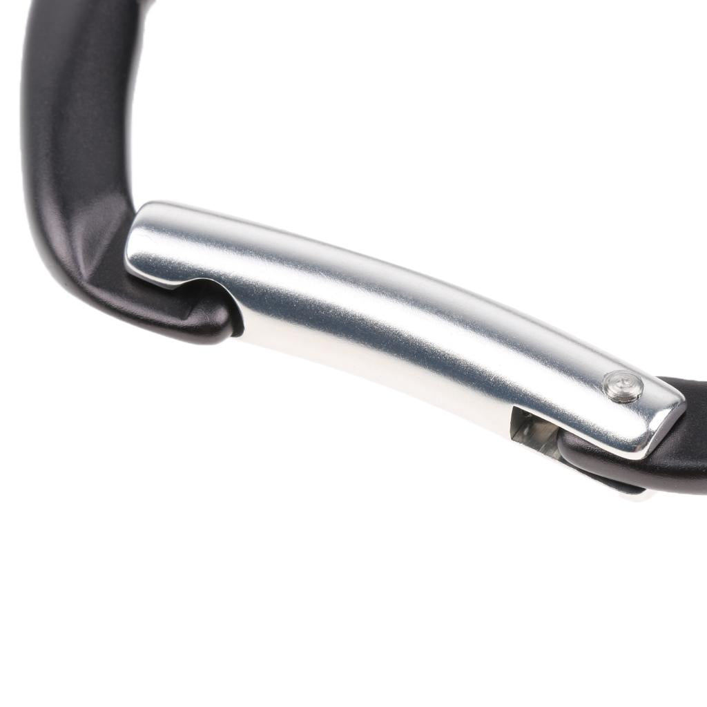 12KN Aluminium Spring Clip Carabiner Buckle For Climbing Backpack Key Hook Gray