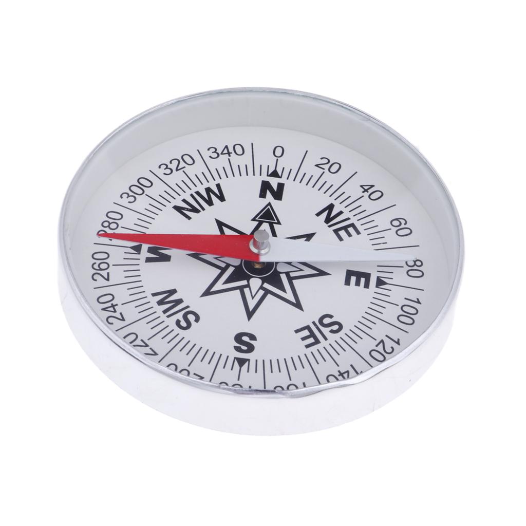 Aluminum Alloy Pocket Hiking Compass Ultralight Handy Hiking Emergency Tool
