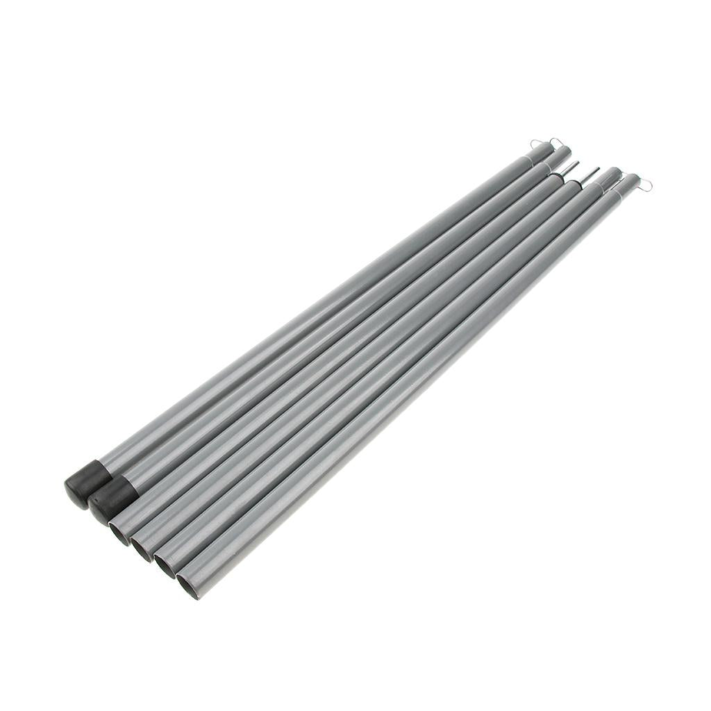 2 Pcs/Set Camping Travel Canopy Tent Awning Pole Kit Iron Rod Frames 130cm