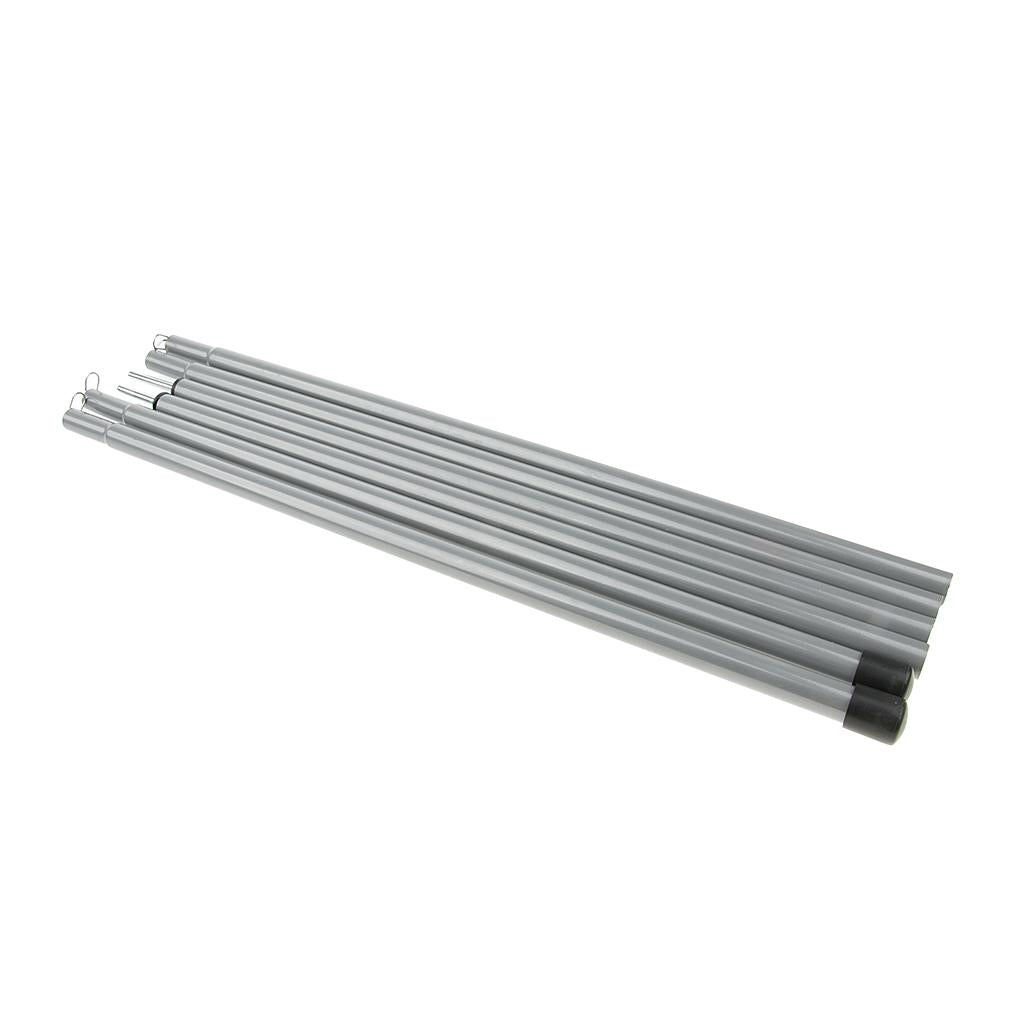 2 Pcs/Set Camping Travel Canopy Tent Awning Pole Kit Iron Rod Frames 130cm