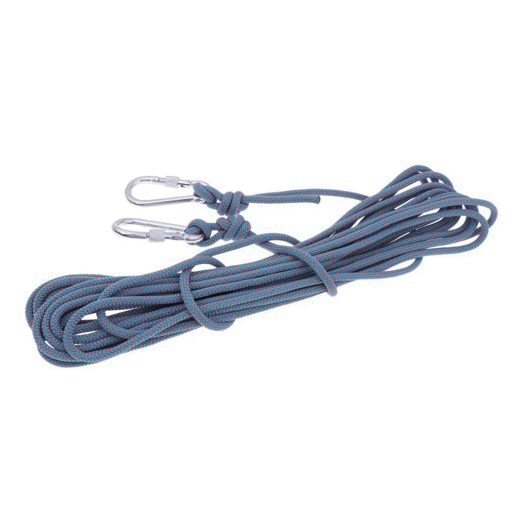 6mmx10m Climbing Auxiliary Rope Static Sling Fall Protection Safety Blue