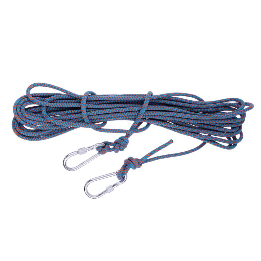 6mmx10m Climbing Auxiliary Rope Static Sling Fall Protection Safety Blue