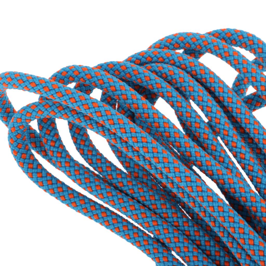 6mmx10m Climbing Auxiliary Rope Static Sling Fall Protection Safety Blue