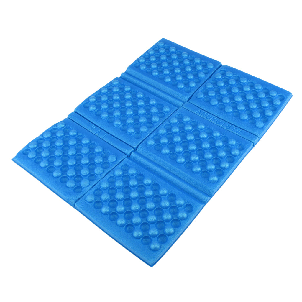 Collapsible Foldable Seat Cushion Foam Pad Mat Camping Waterproof Blue