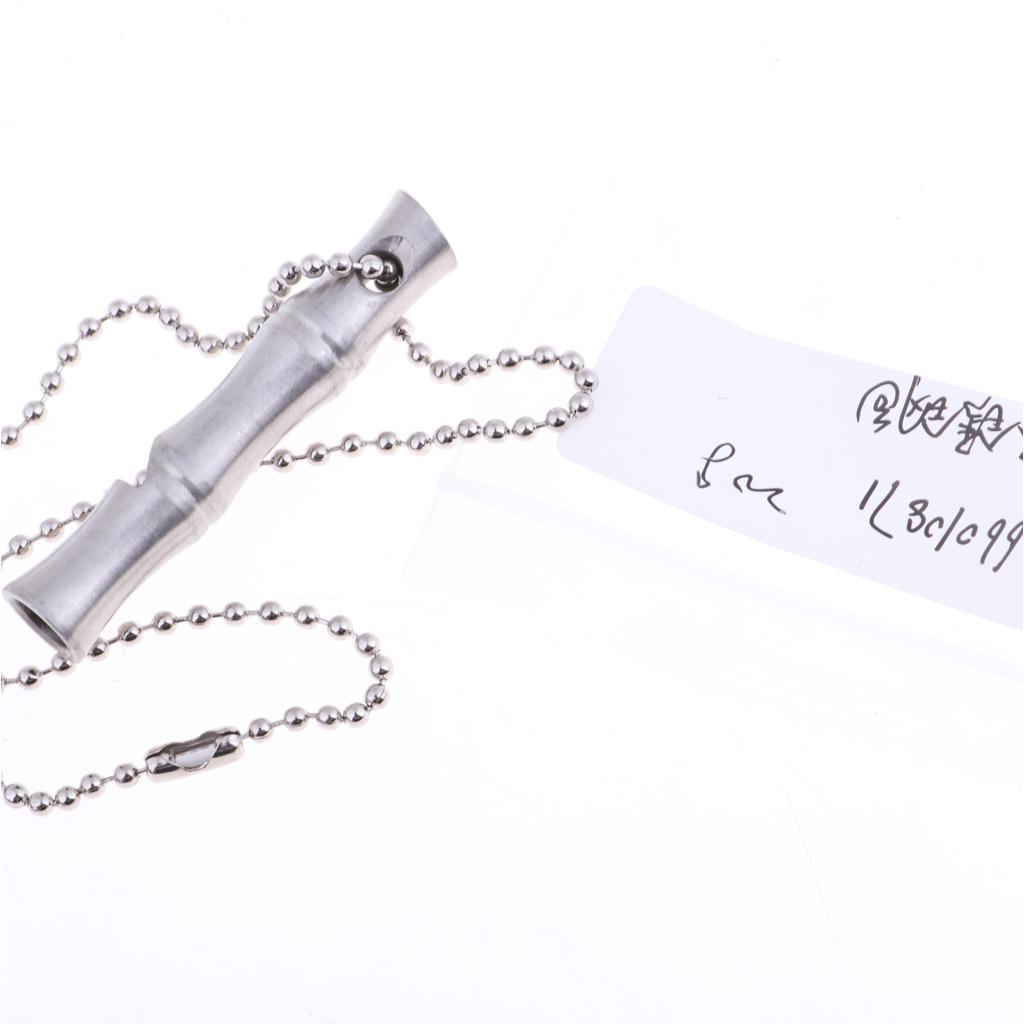 Emergency Safety Whistle Outdoor Survival Rust Proof Adventure High-decibel Silver