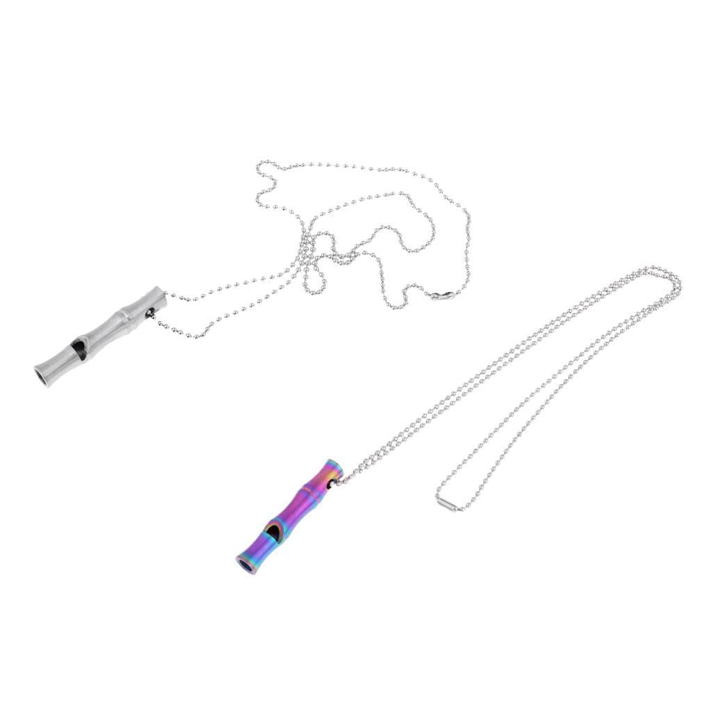 Emergency Safety Whistle Outdoor Survival Rust Proof Adventure High-decibel Silver