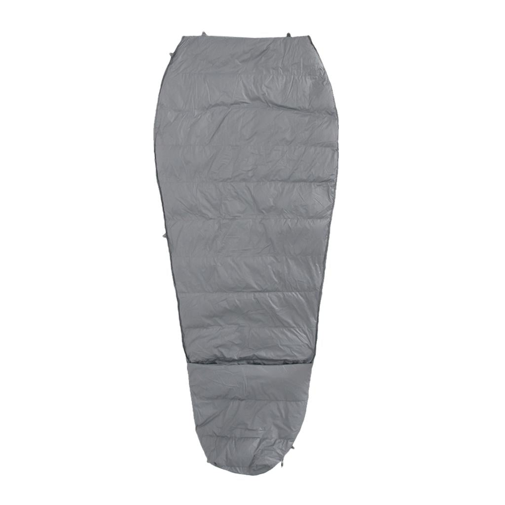 Ultralight Sleeping Bag Liner Under Quilt Blanket Camping Sleeping Gear Gray