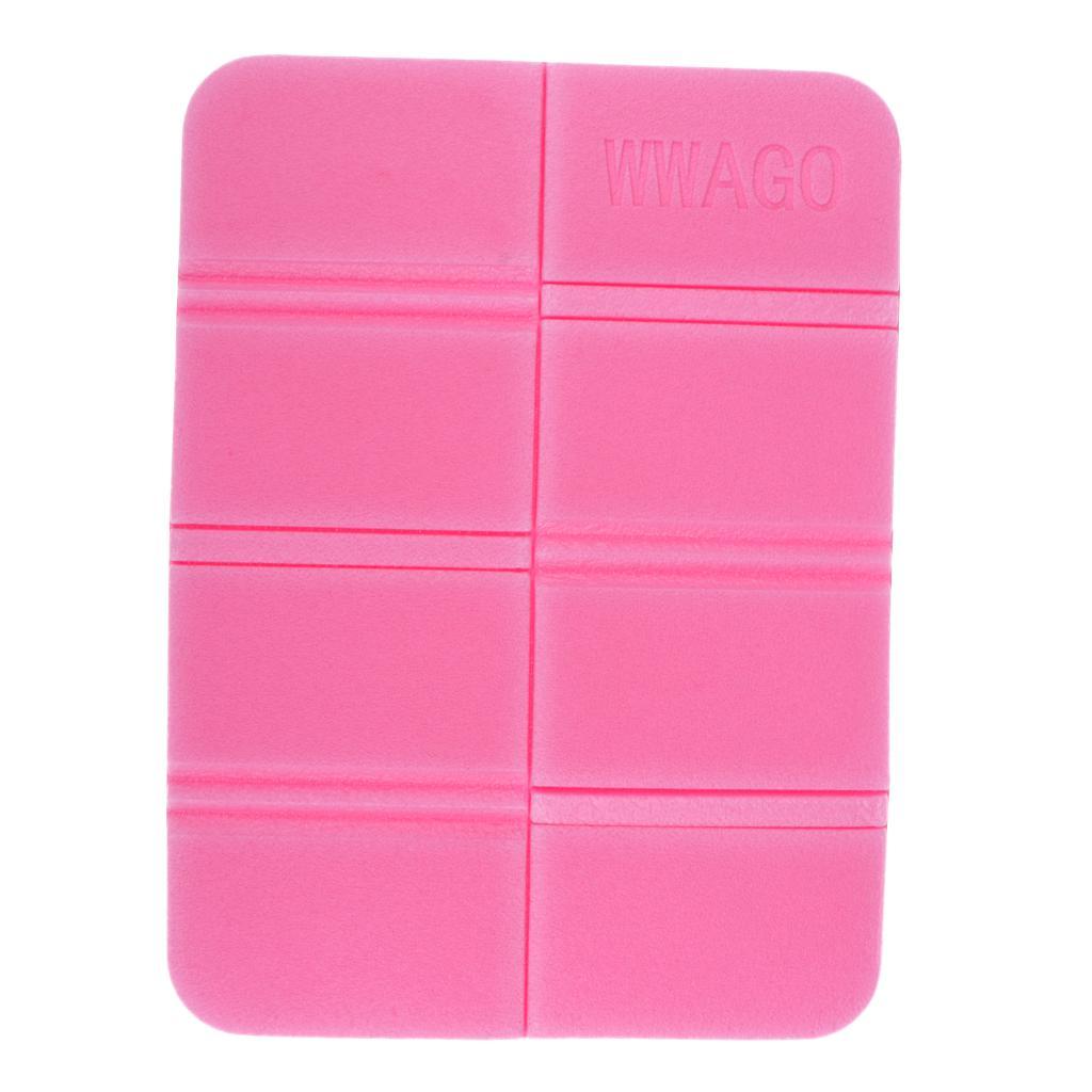 Portable Foldable Seat Cushion XPE Foam Mat Camping Moisture Proof Pad Pink