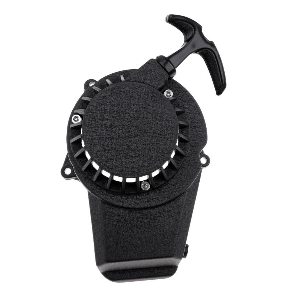 Aluminum Pull Start Starter for 47cc 49cc Pocket Bike Quad Scooter ATV Black