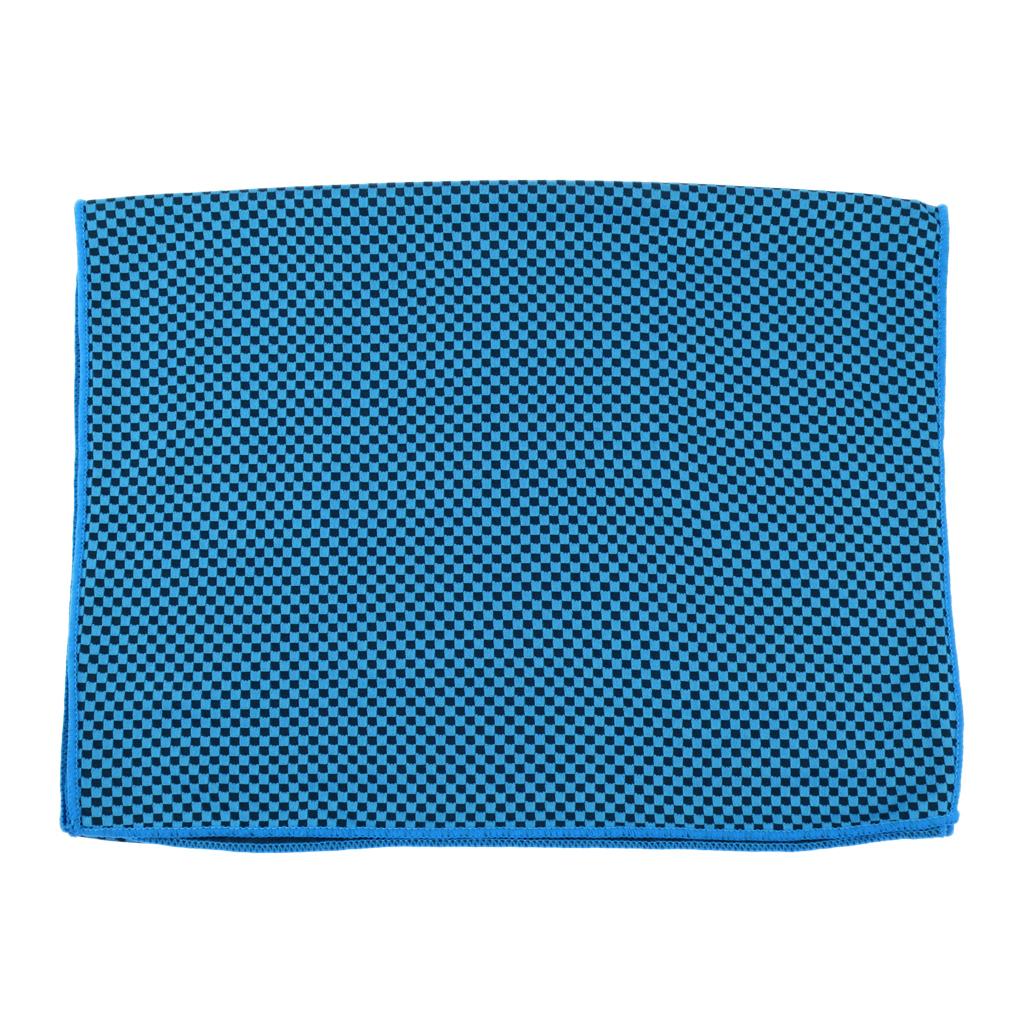 Instant Cooling Ice Cold Gym Towel Drying Sweat Absorb Chilly Pad Blue