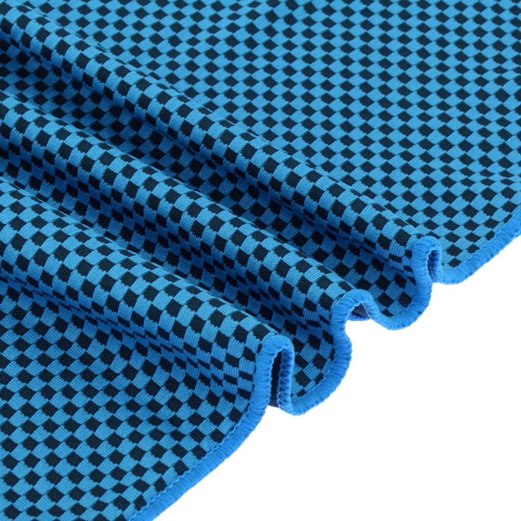 Instant Cooling Ice Cold Gym Towel Drying Sweat Absorb Chilly Pad Blue