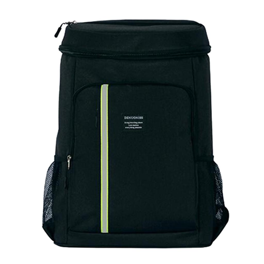 Hiking Backpack Cooler Bag - Insulated Large Camping Back Pack for Men Women Black