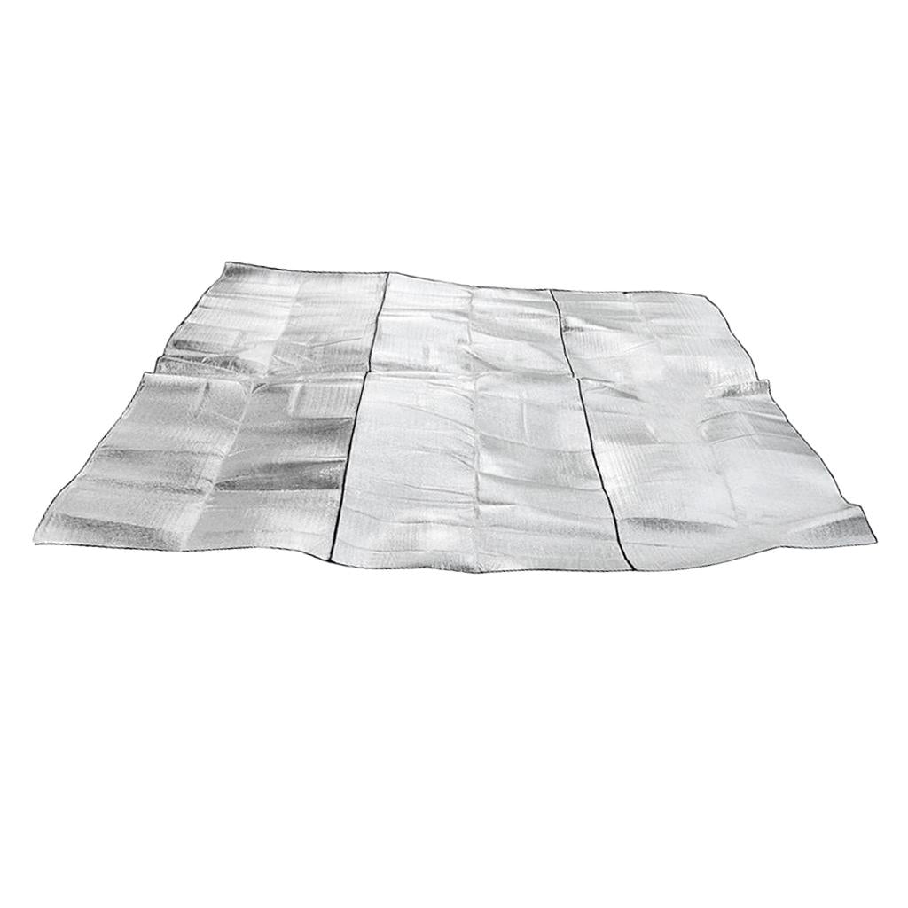 Aluminum Foil Foldable Waterproof Camping Blanket Picnic Beach Mat 300x300cm