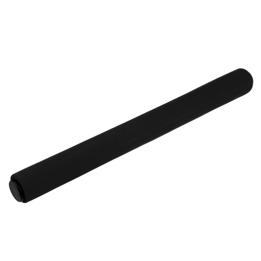 2xStainless Steel Foam Relay Baton for Track and Field Outdoor Running black
