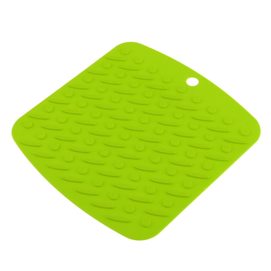 Cup Place Mat Hot Pot Holder Coffee Cup Insulated Trivet Mat Outdoor Green
