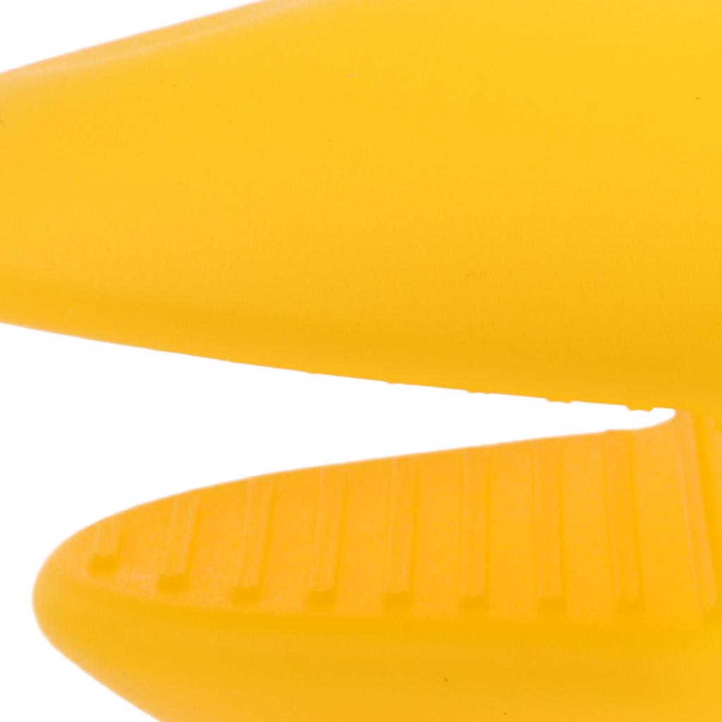 Silicone Hot Pot Holder Oven Grip Pinch Mitts Finger Tab Protector Yellow