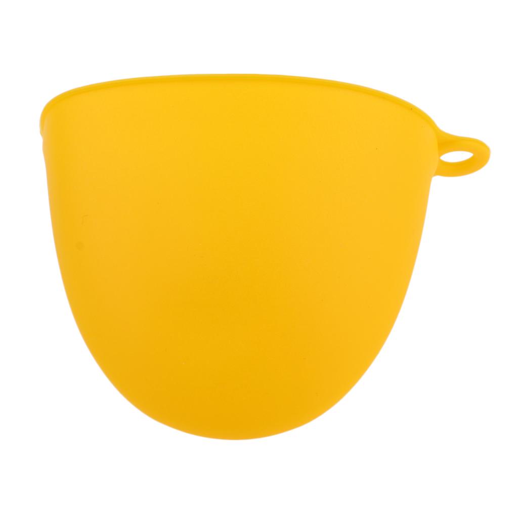 Silicone Hot Pot Holder Oven Grip Pinch Mitts Finger Tab Protector Yellow