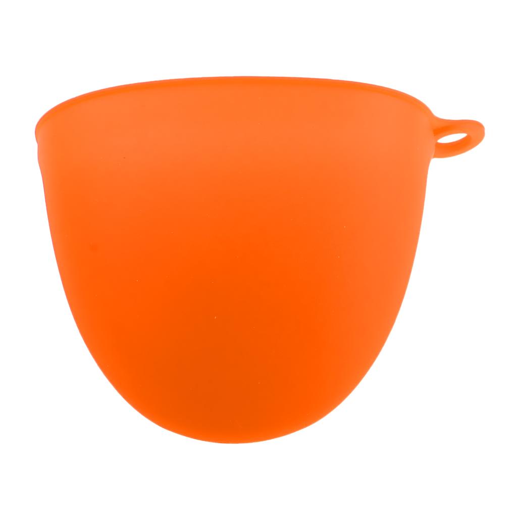 Silicone Hot Pot Holder Oven Grip Pinch Mitts Finger Tab Protector Orange