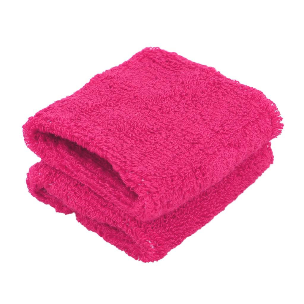 Sports Basketball Badminton Unisex Sweatbands Wristbands rose red
