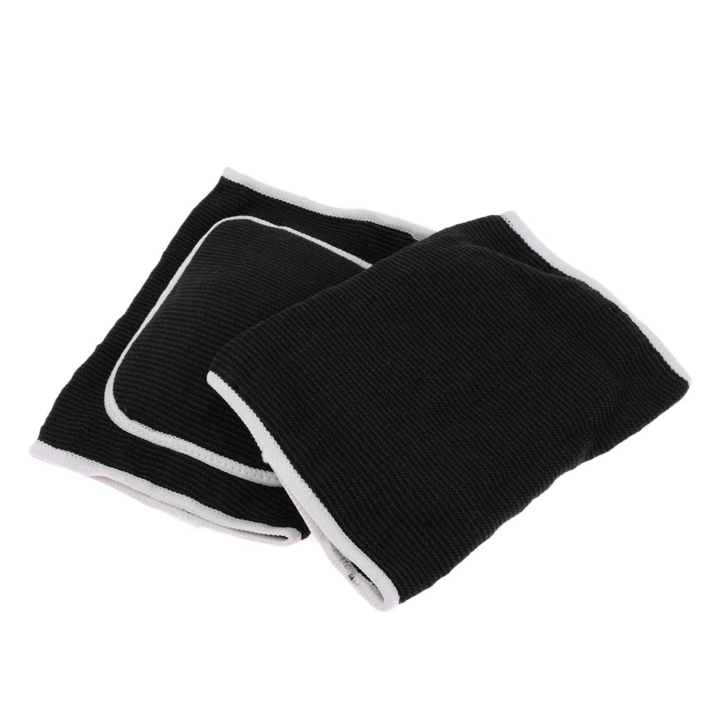 Outdoor Exercise Dance Soccer Roller Skating Protective Knee Sleeve Pad Black