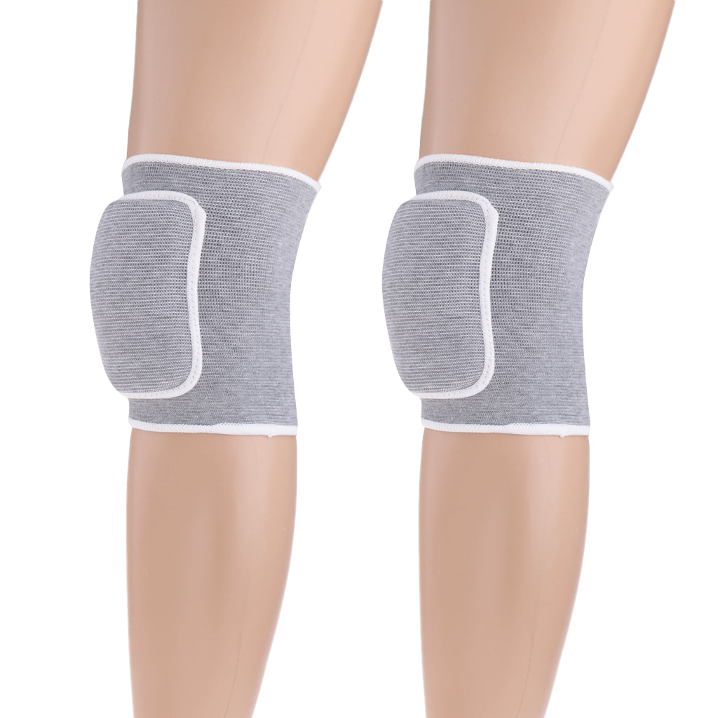 Outdoor Exercise Dance Soccer Roller Skating Protective Knee Sleeve Pad Gray