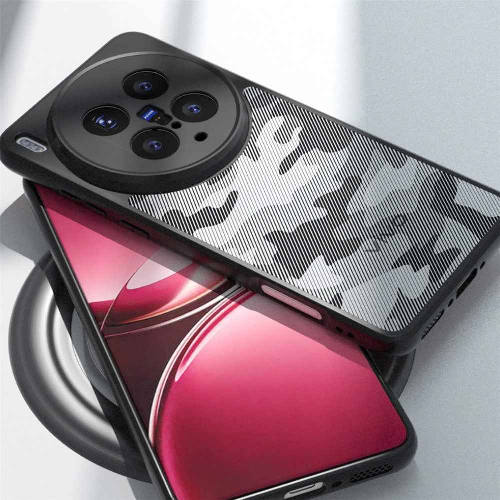 IBMRS for vivo X300 5G Mobile Cover Soft TPU + Hard PC Case with Wrist Strap (Precision Cutouts) - Transparent Black