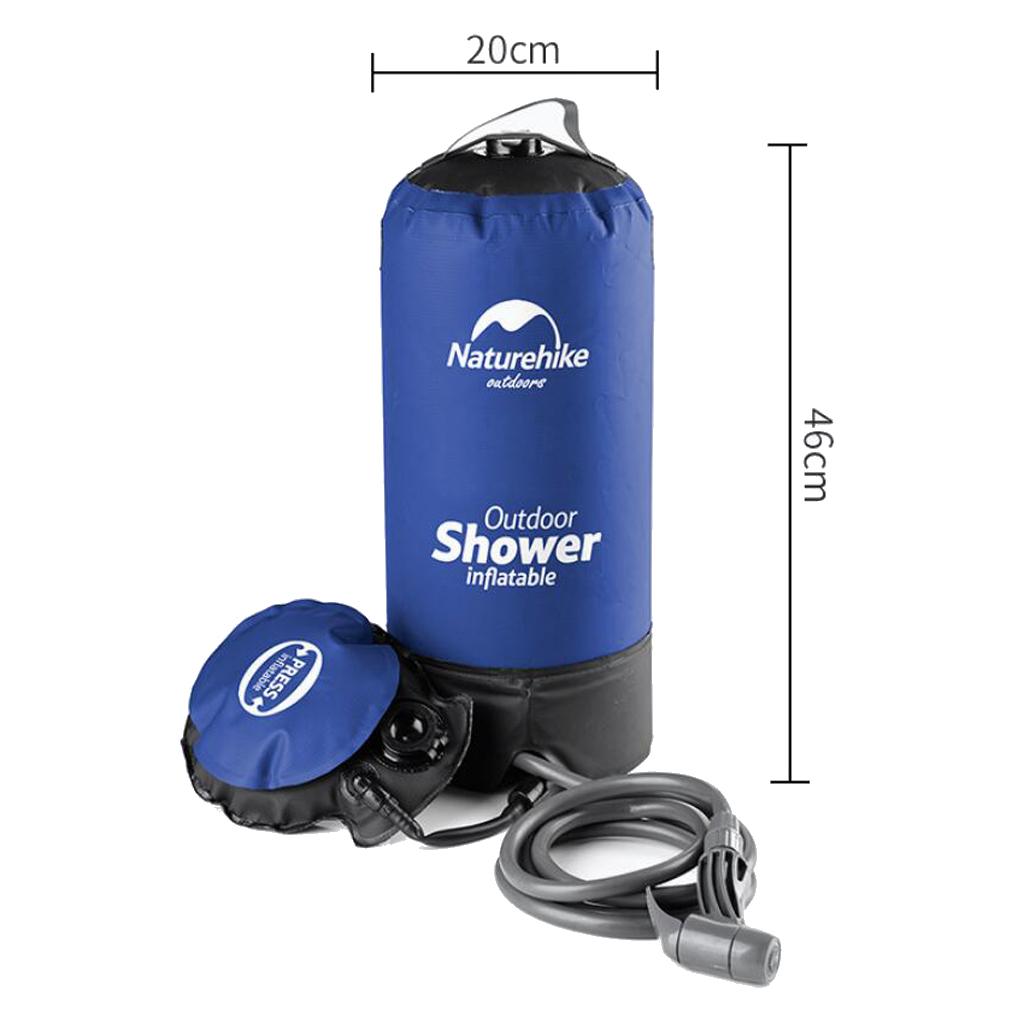 11L Foldable Shower Bag Outdoor Portable Water Bath Camping Hiking Travel