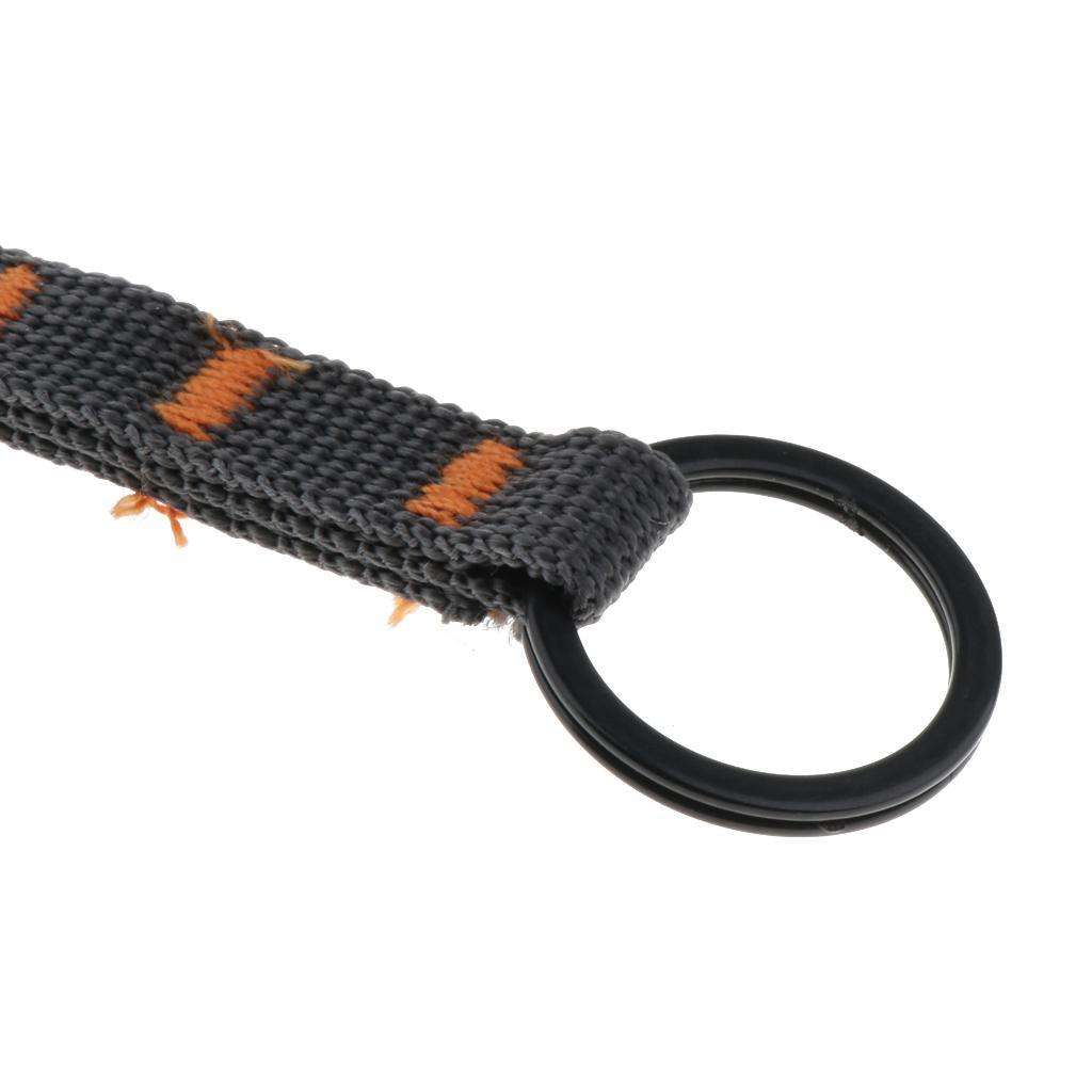 Hiking Backpack Travel Key Chain with Metal Ring Carabiner Clip Hook Buckle