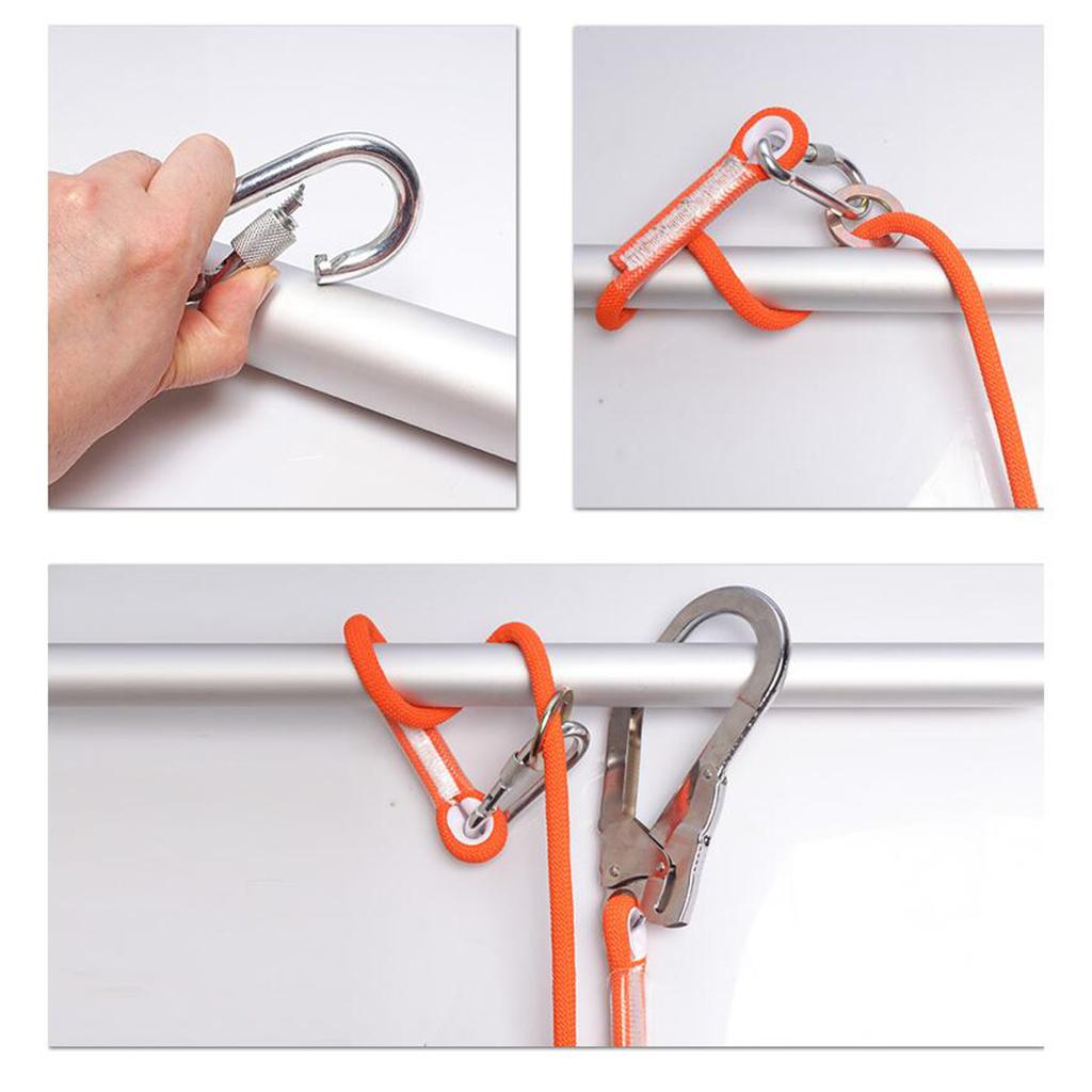 Rock Climbing Fall Protection Shock Absorb Lanyard Rope 5m M