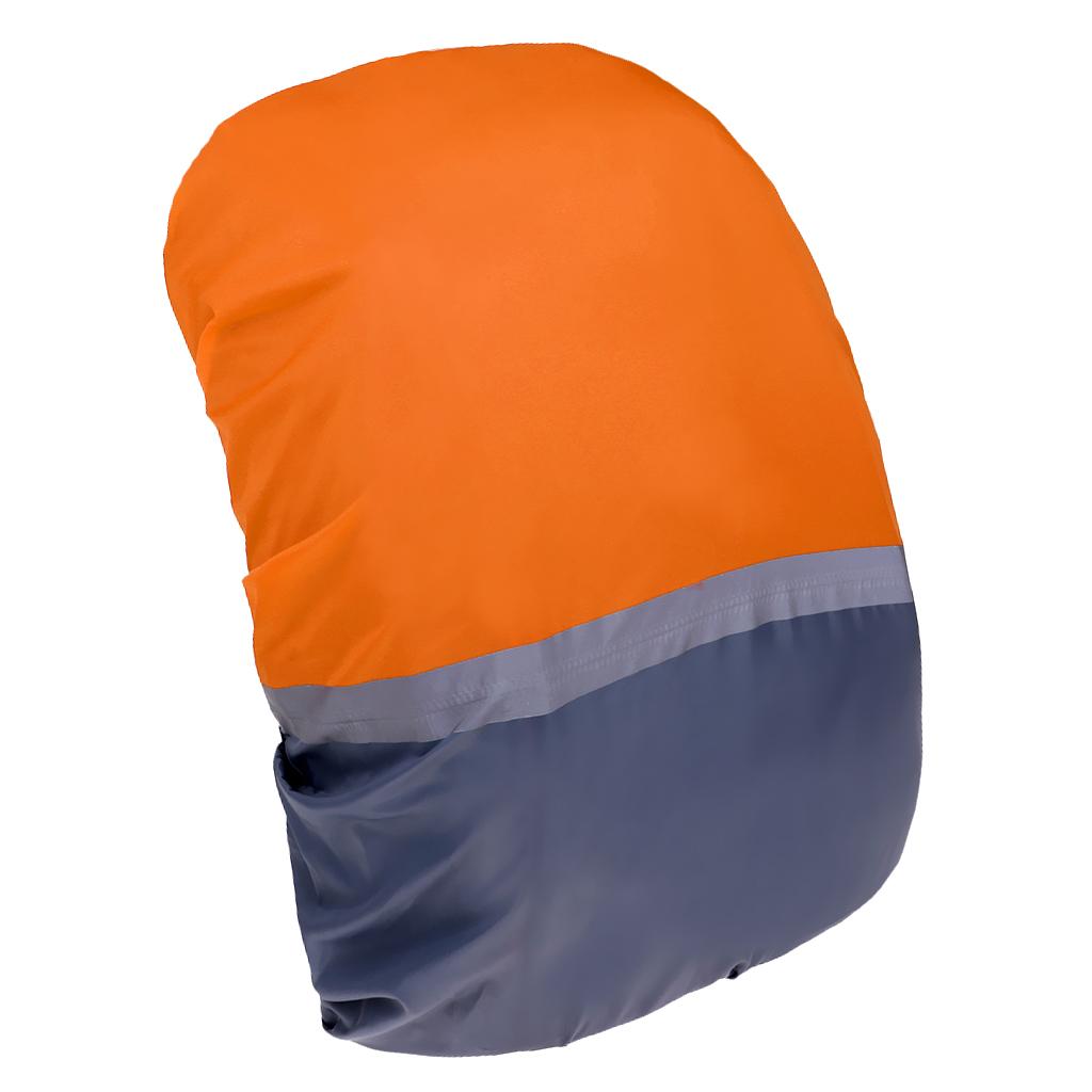 Waterproof Dust Rain Cover Travel Hiking Backpack Camping Rucksack Bag M Orange