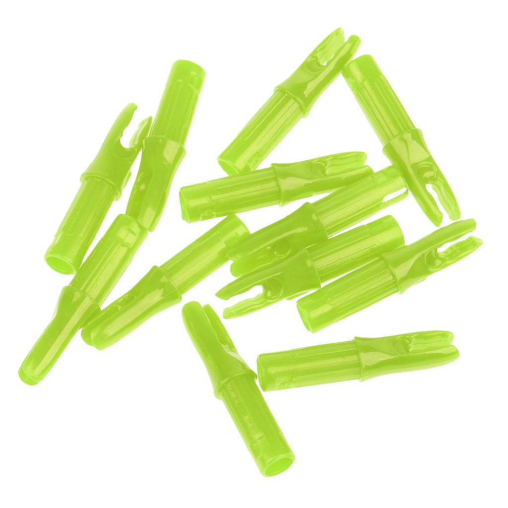 3x12 Pieces Plastic Archery Arrow Nocks for Arrows ID 6.2mm Yellow