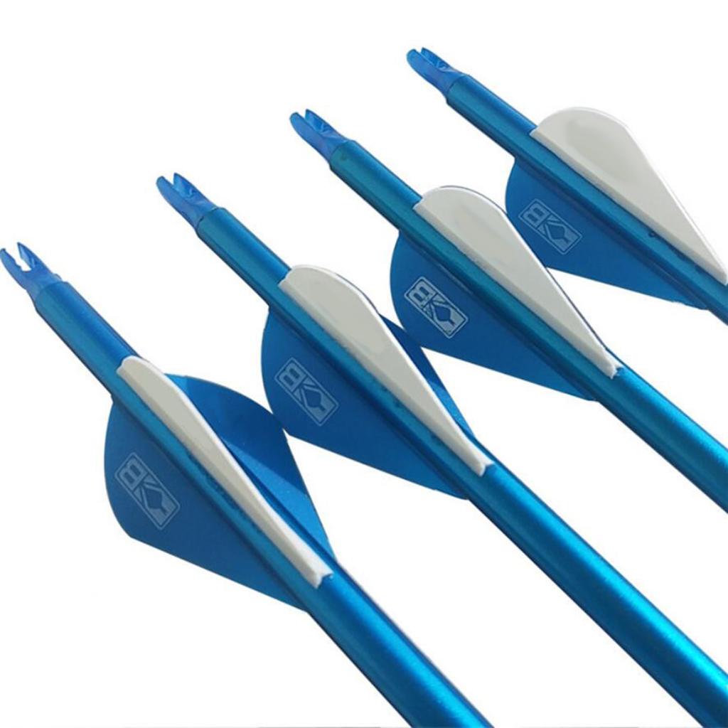 12 Pieces Plastic Archery Arrow Nocks for Arrows ID 6.2mm Blue